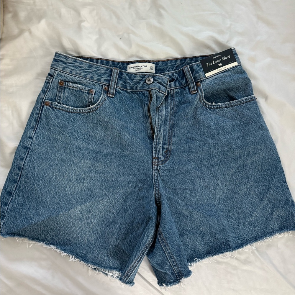 Abercrombie & Fitch Classic Blue Jean Shorts